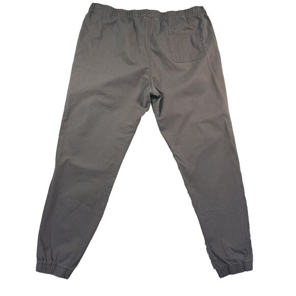 Matchstick Elastic Waist Joggers Pull On Chino Pants Men's Size 40 Gray - Picture 2 of 11